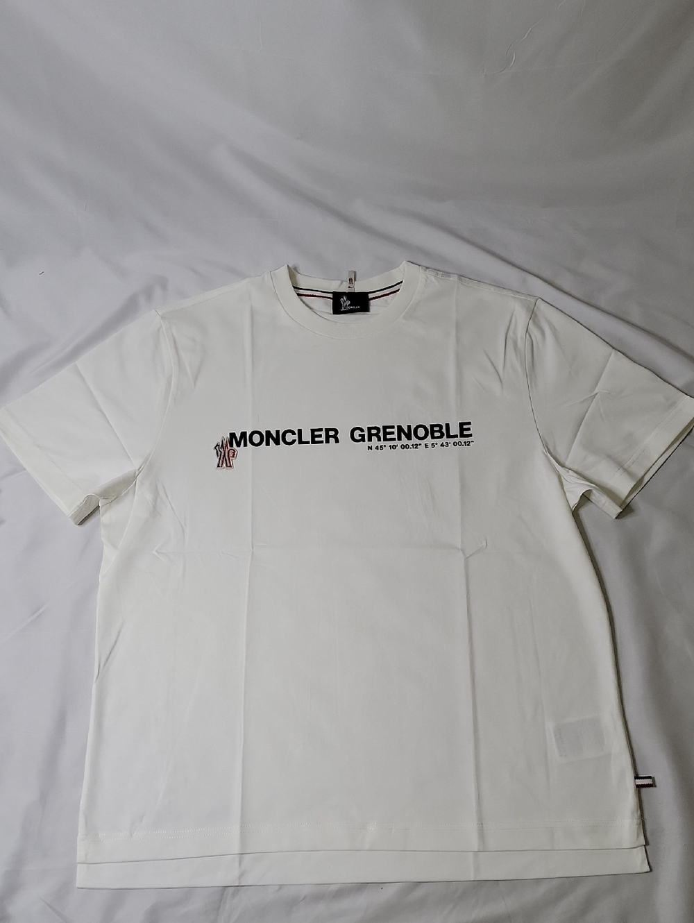 Moncler White Grenoble Logo Short Sleeve Tee
